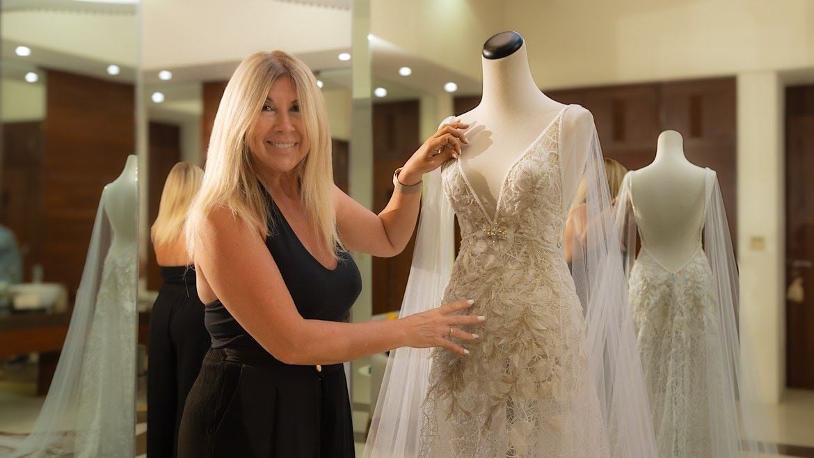 Velas Weddings haute couture partnership with Claudia Arce