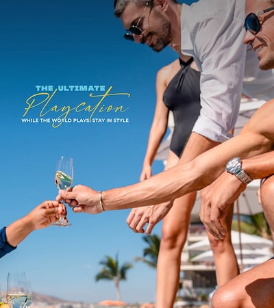 The stadium excitement in an exclusive paradise.