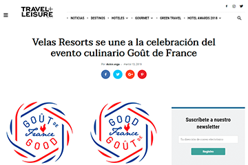 Velas Resorts se une a la celebración del evento culinario Goût de France